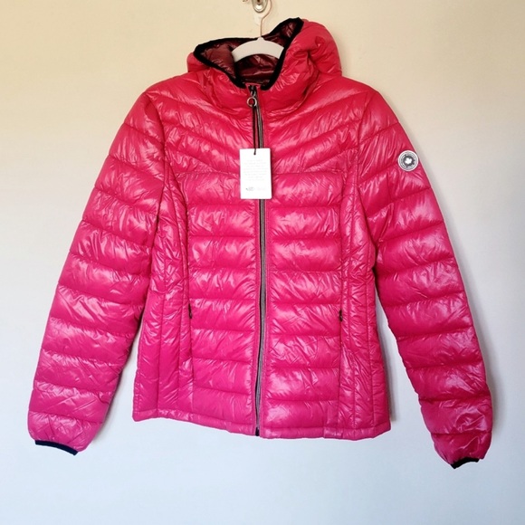 NEW Noize Rosa Puffer Coat Roseberry Size Small - Picture 2 of 11